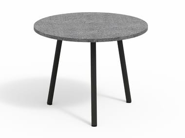 PIPER 013 - Low stone garden side table (Request Info).