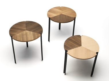 STARSKY - Low stackable modular wooden coffee table (Request Info).