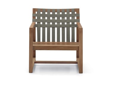 NETWORK 168 - Teak garden armchair with armrests (Request Info).
