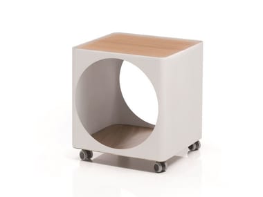 RING - Plate coffee table with castors (Request Info).