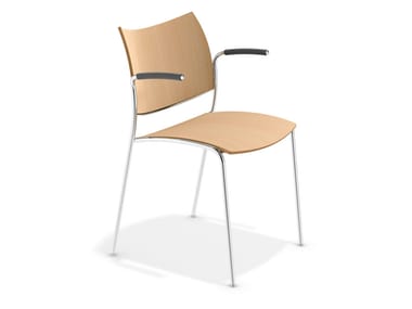 COBRA - Wooden chair with armrests (Request Info).
