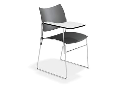 CURVY - Sled base training chair with writing tablet (Request Info).