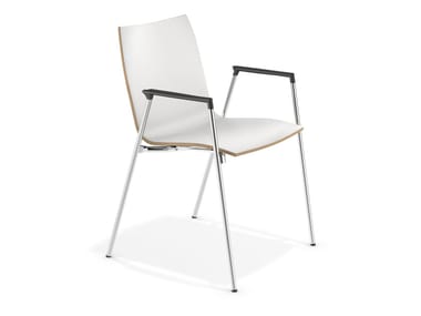 LYNX II - Laminate chair with armrests (Request Info).