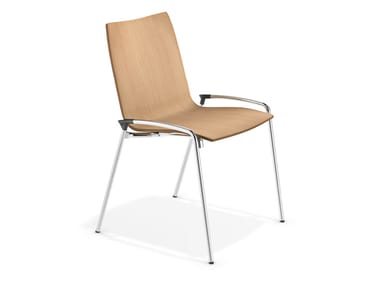 LYNX II - Stackable wooden chair (Request Info).