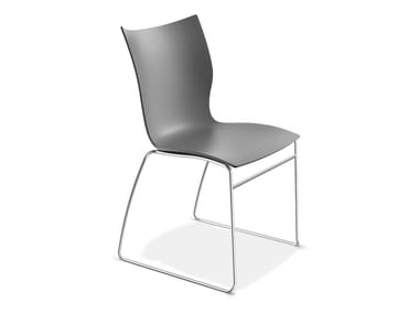 ONYX I - Sled base plastic chair (Request Info).