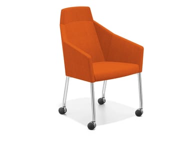 PARKER III - Easy chair with castors high-back (Request Info).