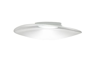 LOOP - LED blown glass ceiling lamp by Fabbian