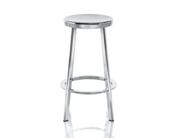 DEJ?-VU - Aluminium stool with footrest (Request Info).