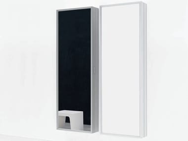 BOX - Aluminium wall cabinet with mirrored door (Request Info).