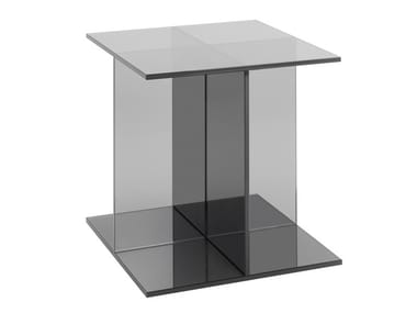 VIER - Square glass coffee table (Request Info).