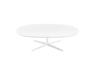 EOLO - Low oval MDF coffee table (Request Info).