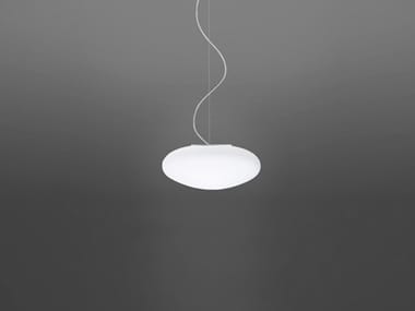 LUMI WHITE - Glass pendant lamp by Fabbian
