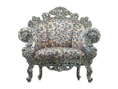 PROUST - Multi-colour fabric armchair (Request Info).