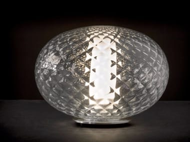 RECUERDO - 284 - LED glass and aluminium table lamp (Request Info).