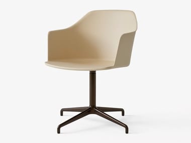 RELY HW39 - Polypropylene chair with 4-spoke base with armrests (Request Info).