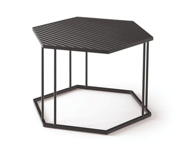 RENEE - Hexagonal metal coffee table for living room (Request Info).