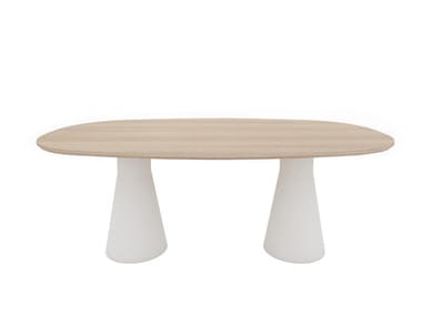 REVERSE CONFERENCE ME5010 - Oval oak meeting table (Request Info).