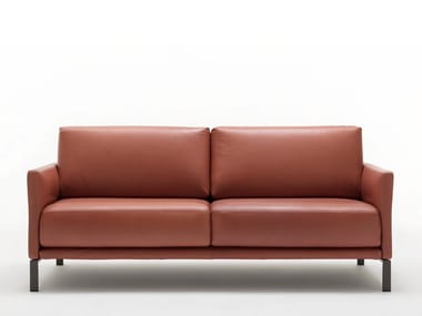ROLF BENZ 009 CARA - 2 seater leather sofa (Request Info).