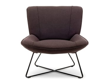 ROLF BENZ 383 - Upholstered fabric armchair (Request Info).