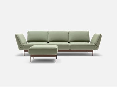 ROLF BENZ 386 MERA - 4 seater sofa with chaise longue (Request Info).