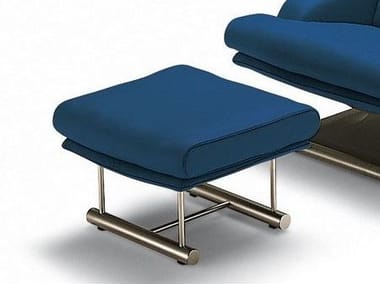 ROLF BENZ 6500 - Contemporary style fabric footstool (Request Info).