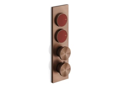 ORIGINI - Metal shower mixer with plate by Gessi