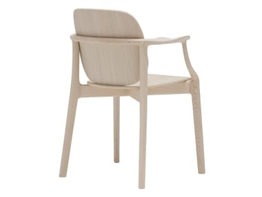 SOLO CHAIR SO3021 - Solid wood chair with armrests (Request Info).