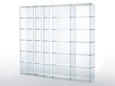 SPACE - Sectional modular crystal bookcase (Request Info).