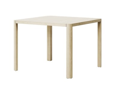 1140 - Square solid wood dining table (Request Info).