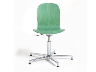 TATE COLOR - Height-adjustable beech reception chair (Request Info).