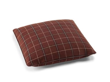 LORO PIANA INTERIORS - Check square wool cushion (Request Info).