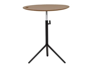 TRIADA OCCASIONAL ME6071 - Height-adjustable aluminium coffee table with 3-star base (Request Info).