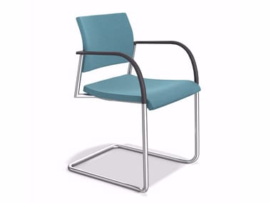 COOPER 2228/10 - Cantilever upholstered stackable chair (Request Info).