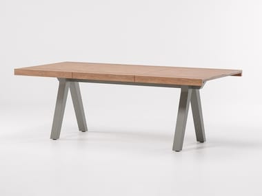 VIEQUES - Rectangular teak contract table (Request Info).