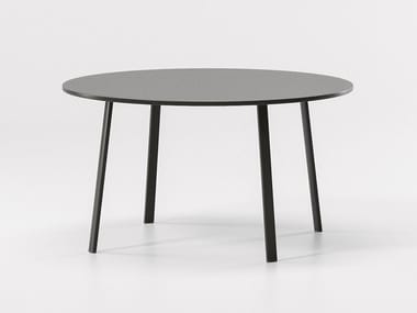 VILLAGE - Round aluminium garden table (Request Info).