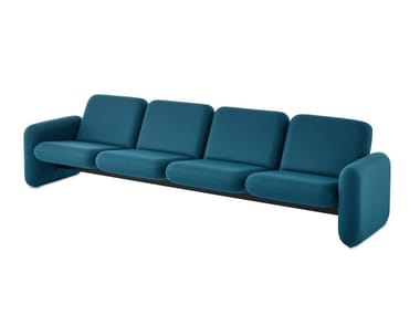 WILKES - Sectional 4 seater fabric sofa by Herman Miller