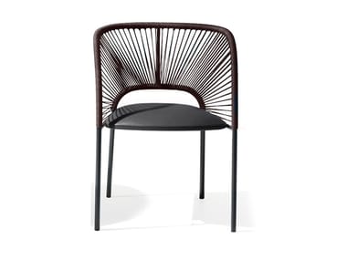 YUMI - Chair with armrests and woven back (Request Info).