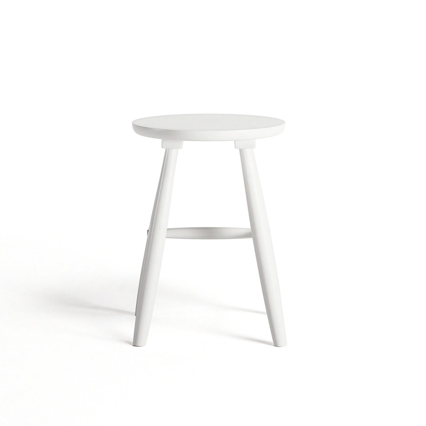 Department Wood Stool H15 White