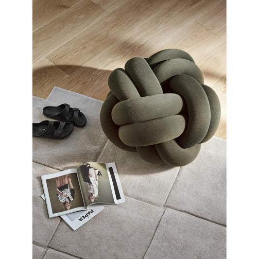 Design House Stockholm Knot Pillow XL Forest Green