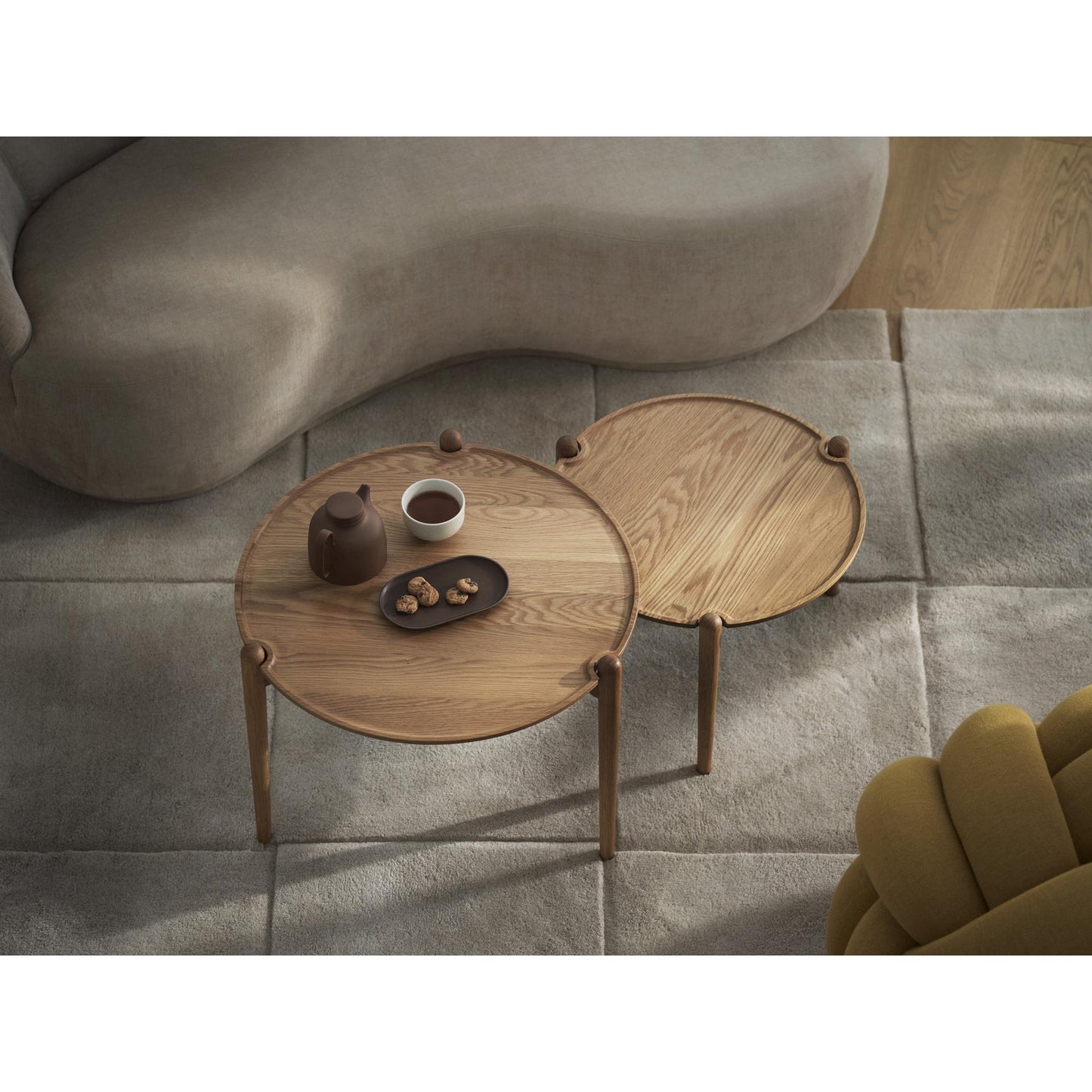 Design House Stockholm Aria Coffee Table Ø60 High Oak