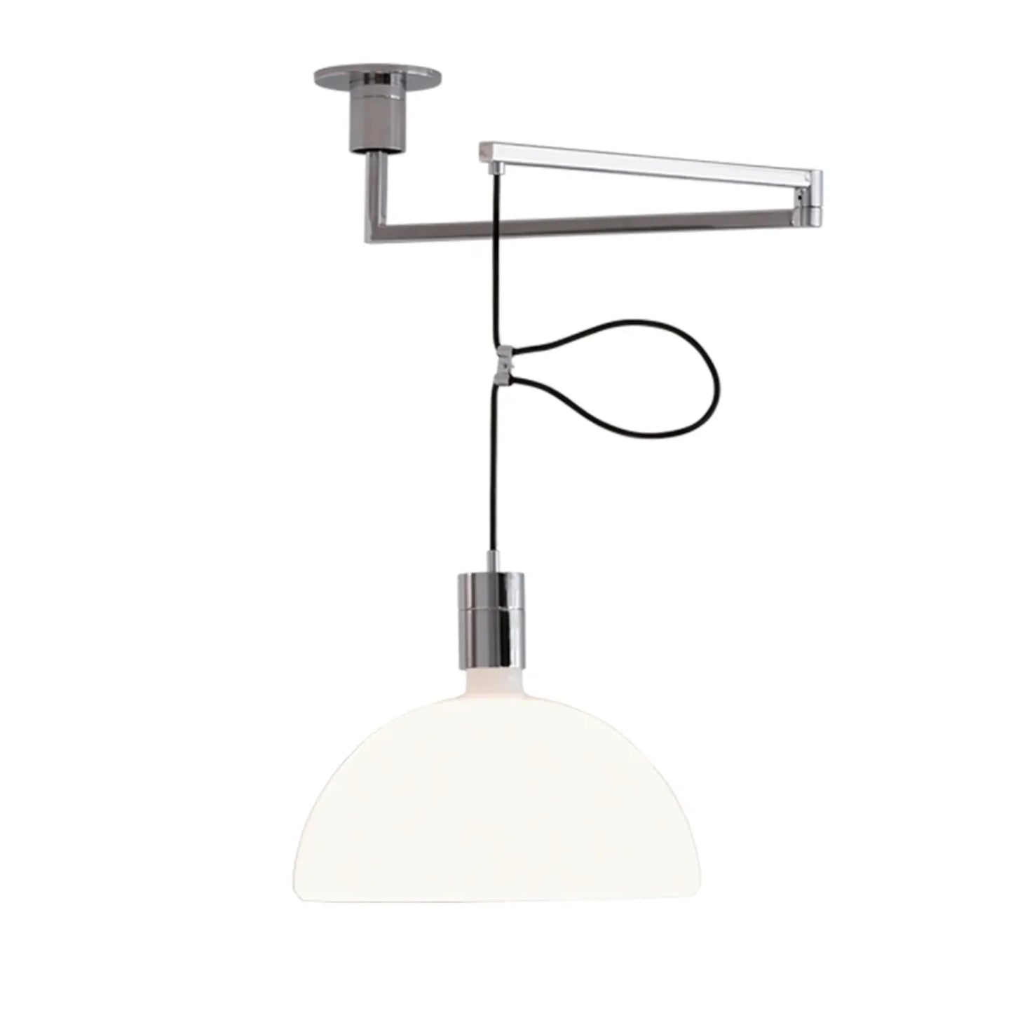 AS41C - Swivel opal glass pendant lamp.