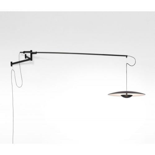 GINGER A XL 42 - LED adjustable carbon fibre wall lamp.