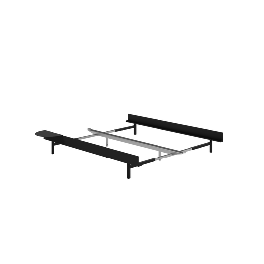 Bed Bed Frame 90-180 cm by Moebe #Black