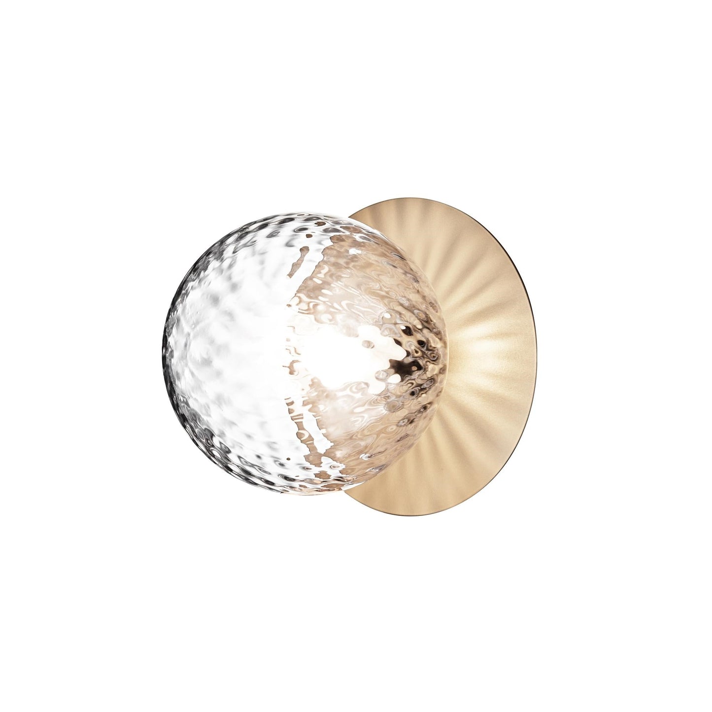 Liila 1 Wall/ Ceiling Light Medium by Nuura #Gold / Clear