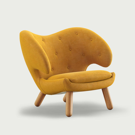 THE PELICAN CHAIR (With Buttons) (Upholstery Material - Watercolour)