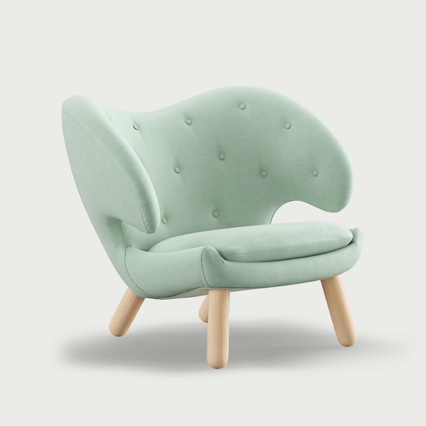THE PELICAN CHAIR (With Buttons) (Upholstery Material - Watercolour)