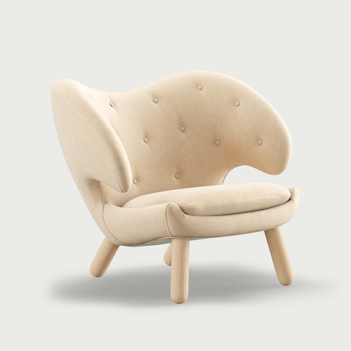 THE PELICAN CHAIR (With Buttons) (Upholstery Material - Watercolour)