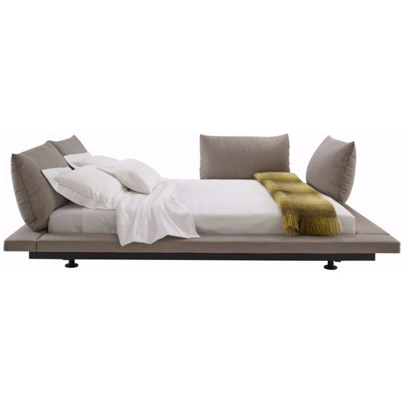 PETER MALY 2 - Fabric double bed frame (bed frame only)- Fabric group A.