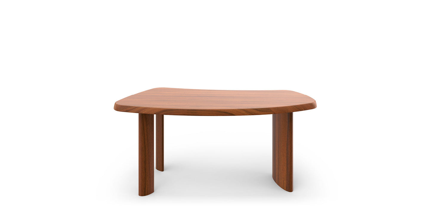 Petit bureau en forme libre - wood freeform table.