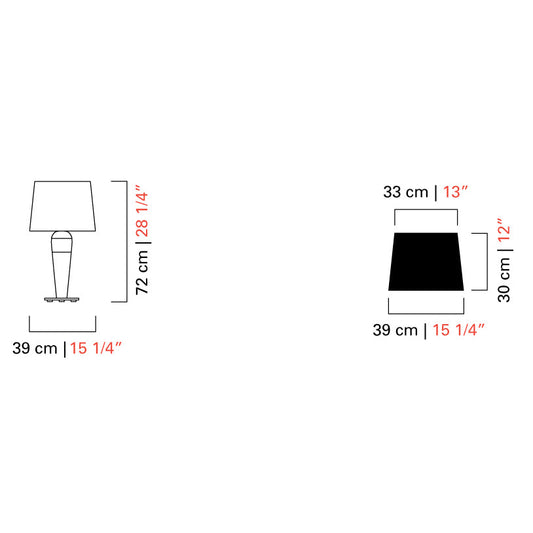 SARA - Venetian crystal table lamp (Crystal - VENETIAN CRYSTAL).